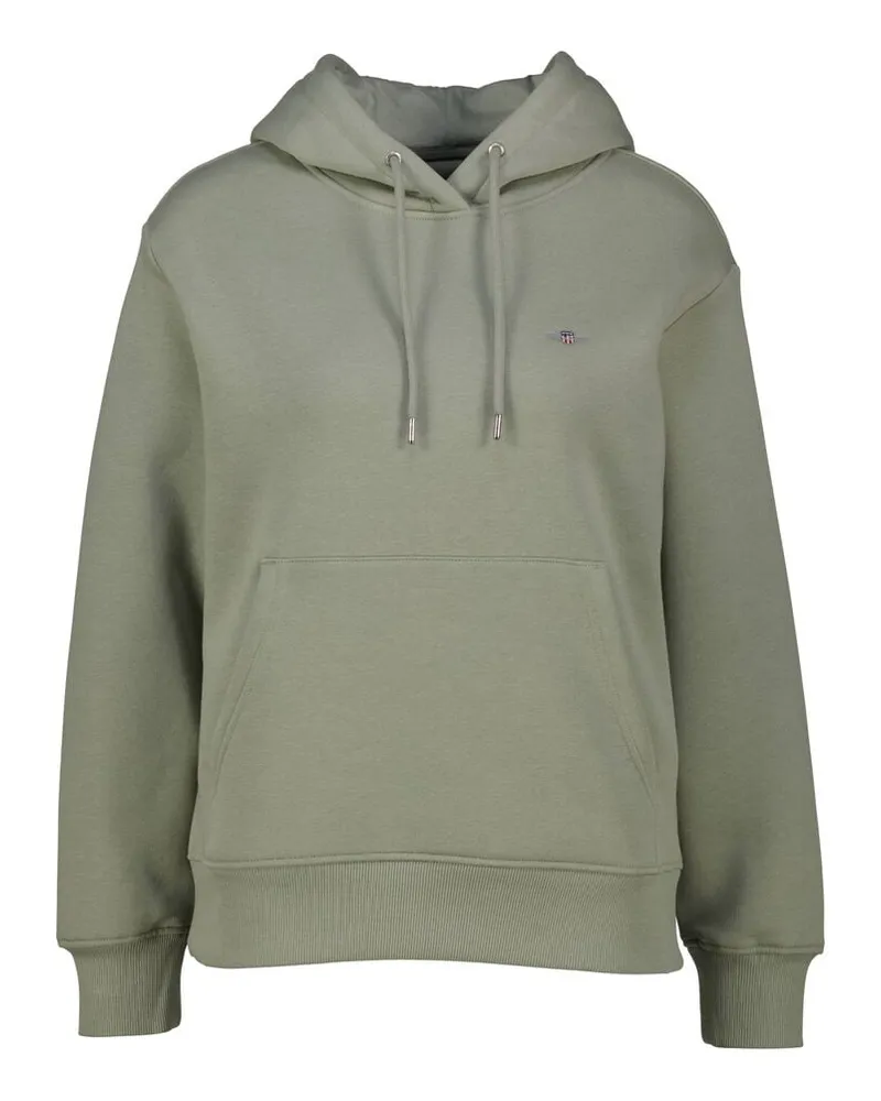 Gant Damen Sweatshirt SHIELD HOODIE Grün