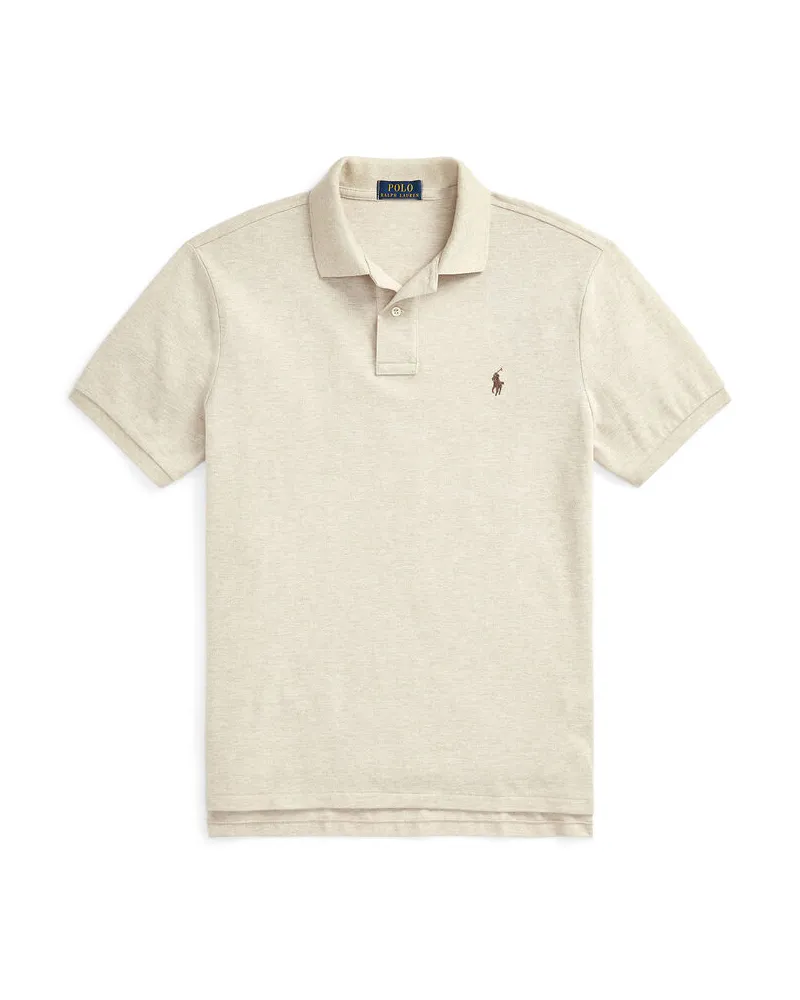 Ralph Lauren Herren Poloshirt Custom Slim Fit Beige