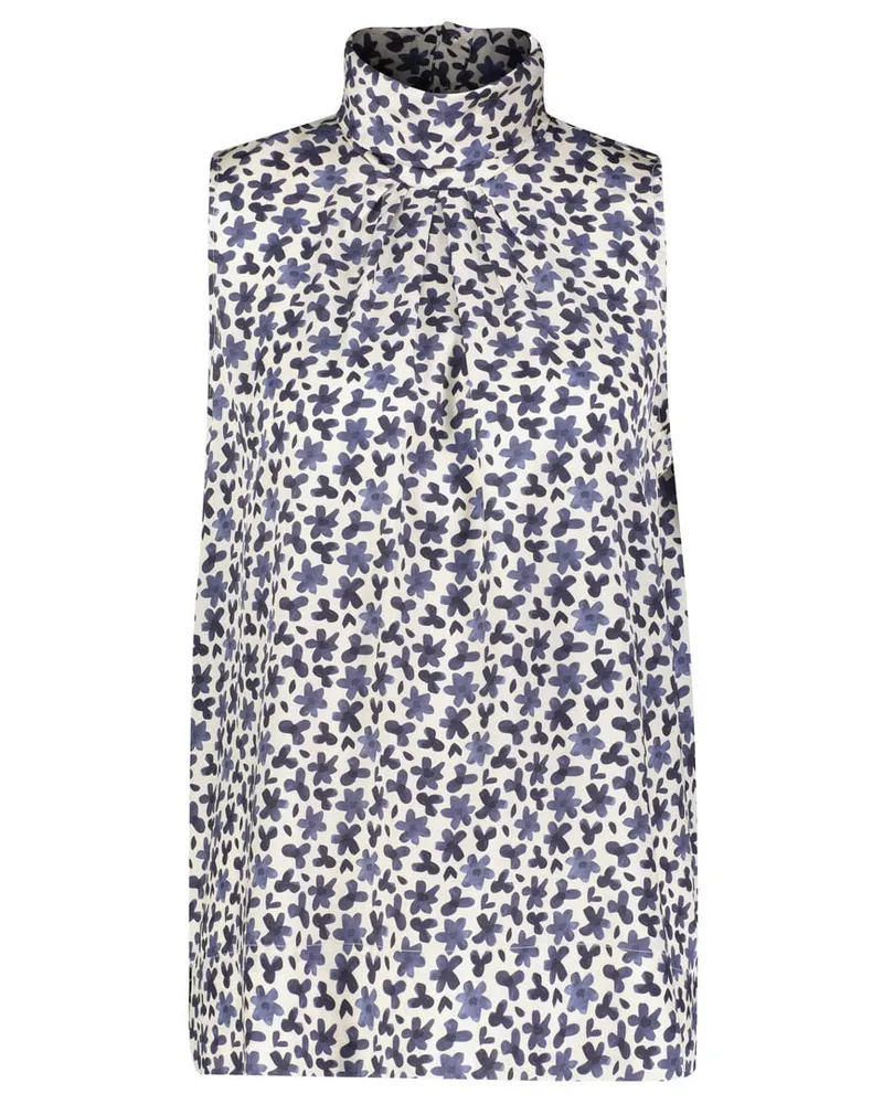 hemisphere Damen Blusentop mit Seide Marine