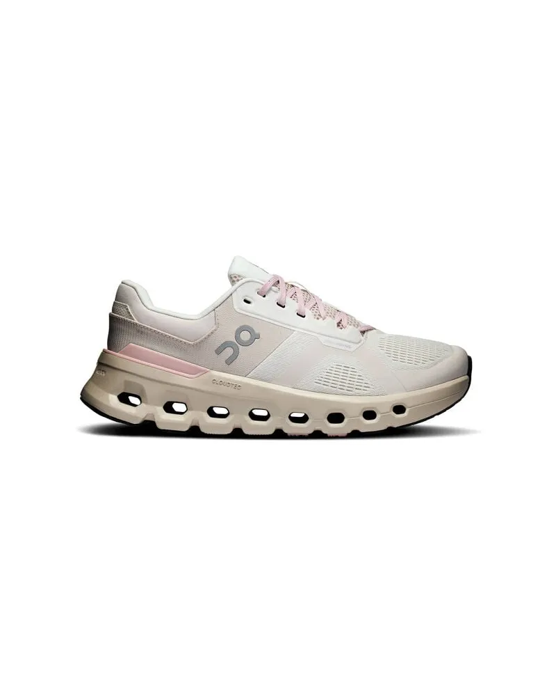 ON Damen Schuhe CLOUDRUNNER 2 Stabilitätsschuh mit recyceltem Mesh-Obermaterial Wollweiss