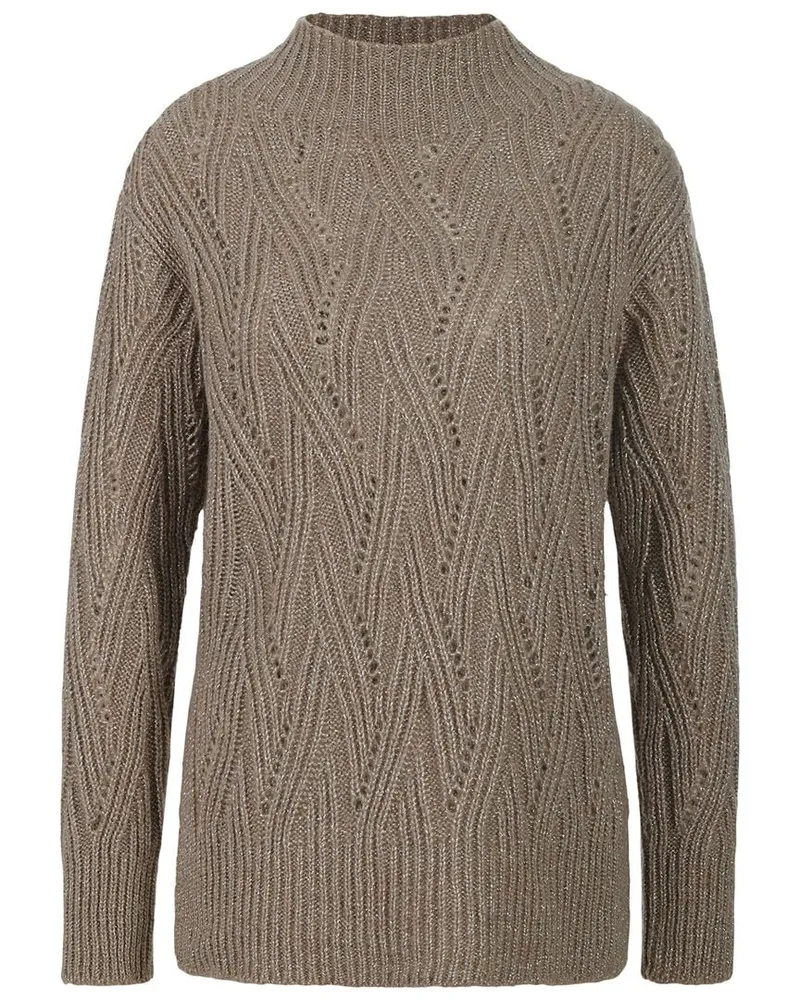 Riani Damen Pullover aus Merinomix Taupe