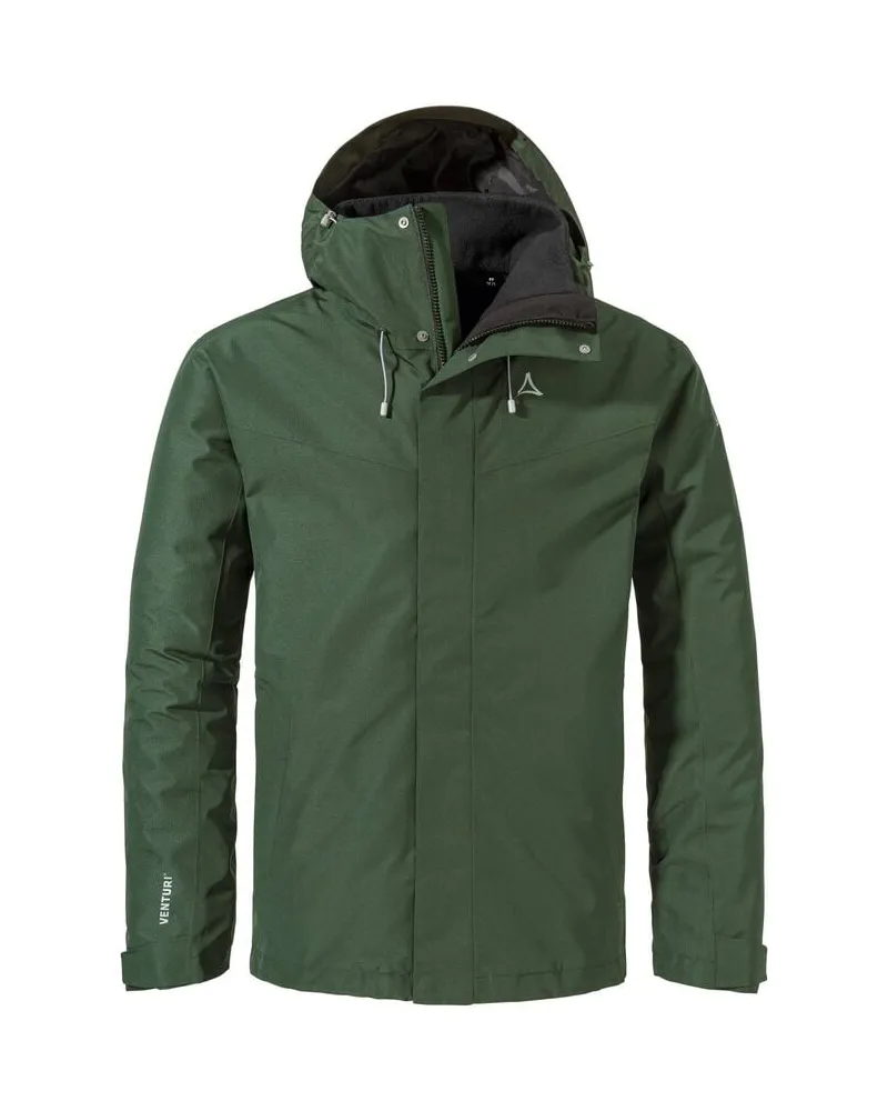 Schöffel Herren Doppeljacke Hiking 3in1 Jacket Style Okere MNS Dunkelgrün