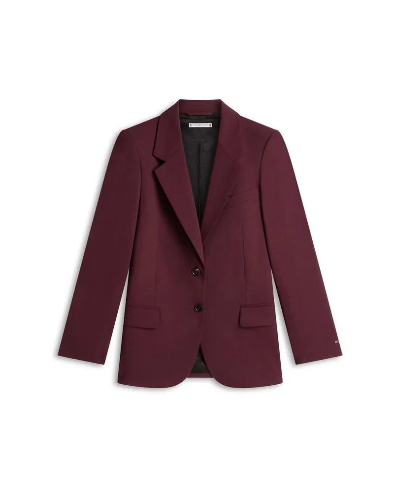 Tommy Hilfiger Damen Blazer LIGHT WOOL BLEND Bordeaux