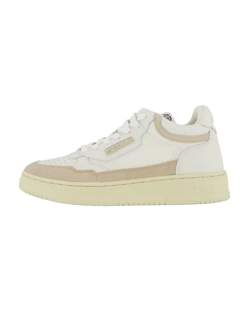 AUTRY Damen Sneaker OPEN MID mit Leder Weiss