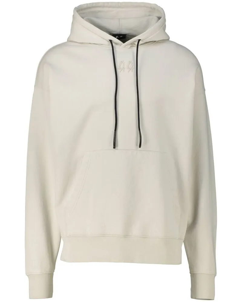 44 LABEL GROUP Herren Hoodie aus Baumwolle Offwhite