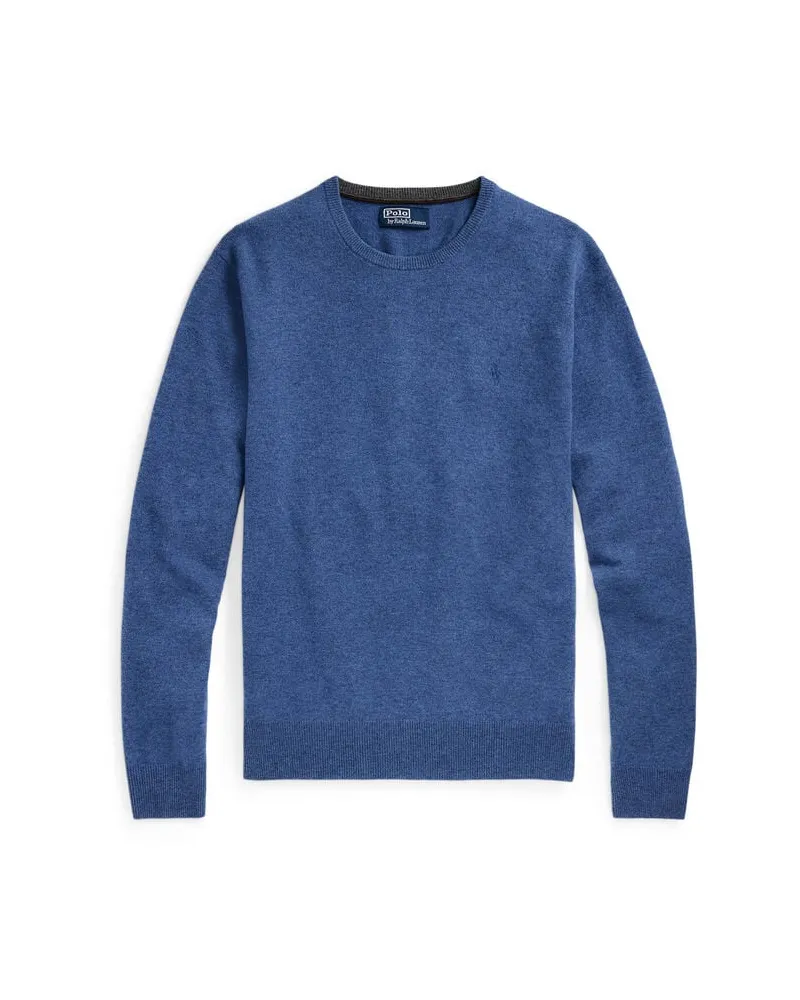 Ralph Lauren Herren Strickpullover aus Wolle Bleu