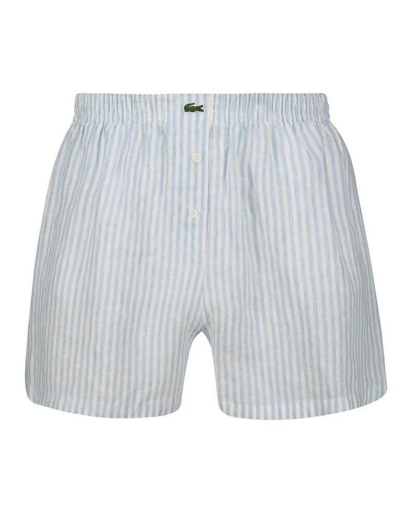 Lacoste Damen Shorts aus Leinen Bleu