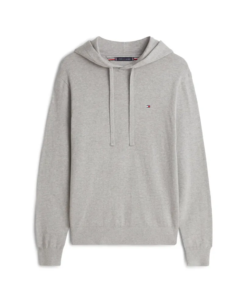 Tommy Hilfiger Herren Hoodie aus Baumwolle Grau