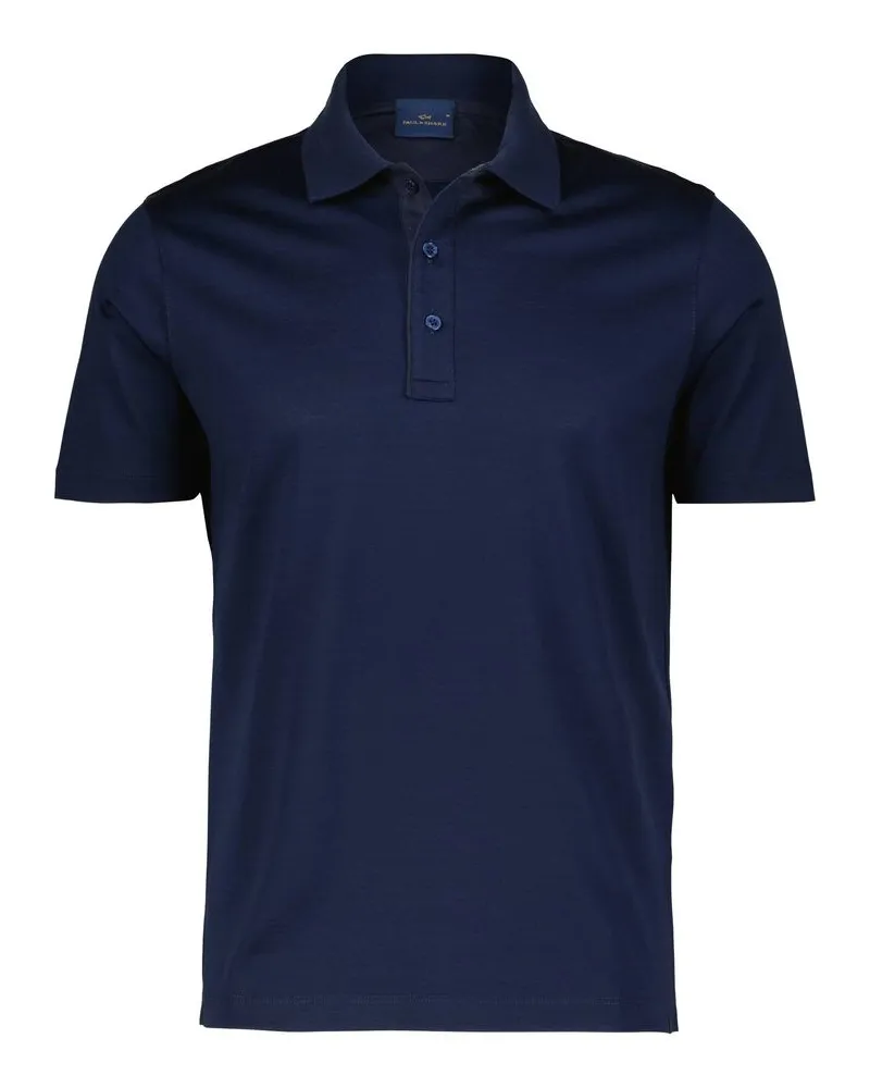 Paul & Shark Herren Poloshirt aus Baumwolle Marine