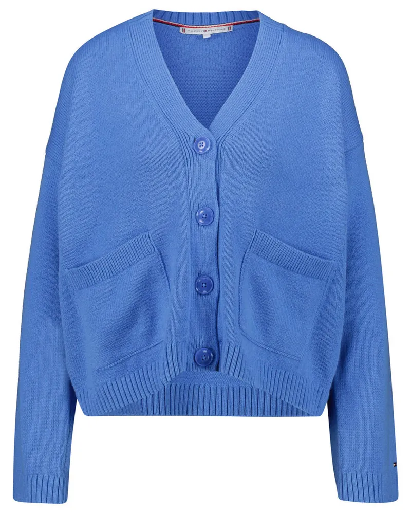 Tommy Hilfiger Damen Strickjacke Blau