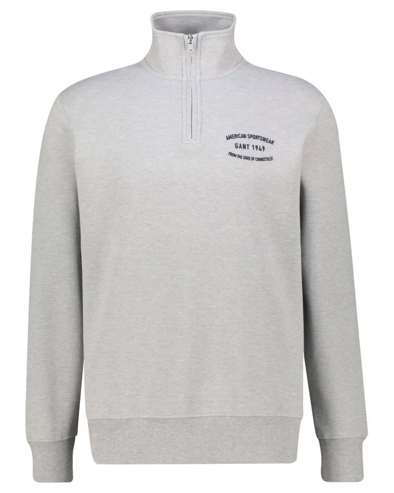 Gant Herren Sweatshirt Regular Fit Grau
