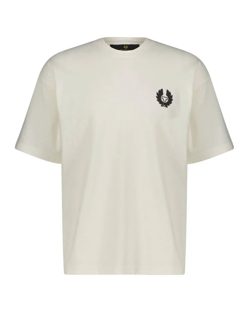 Belstaff Herren T-Shirt COMPETITION Oversized Fit Offwhite