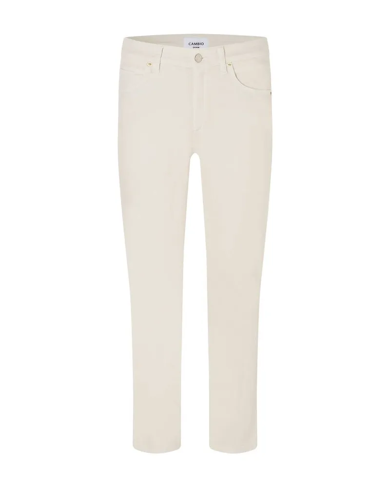 Cambio Damen Jeans PIPER CROPPED SEAM Kitt
