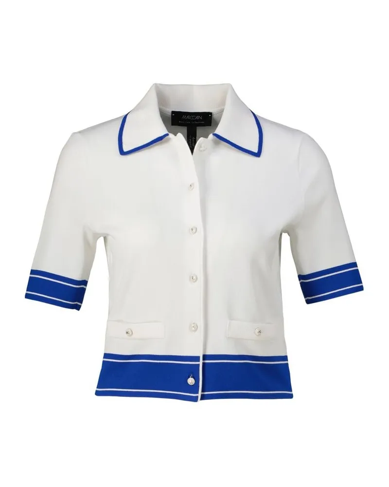 Marc Cain Damen Strickjacke RETHINK TOGETHER Weiss