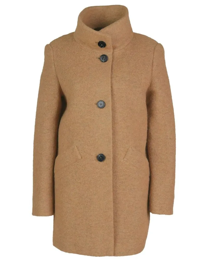 Fuchs Schmitt Damen Mantel mit Stehkragen Camel