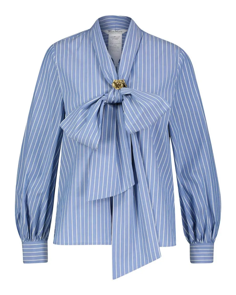 Max Mara Damen Schluppenbluse DISCO Blau