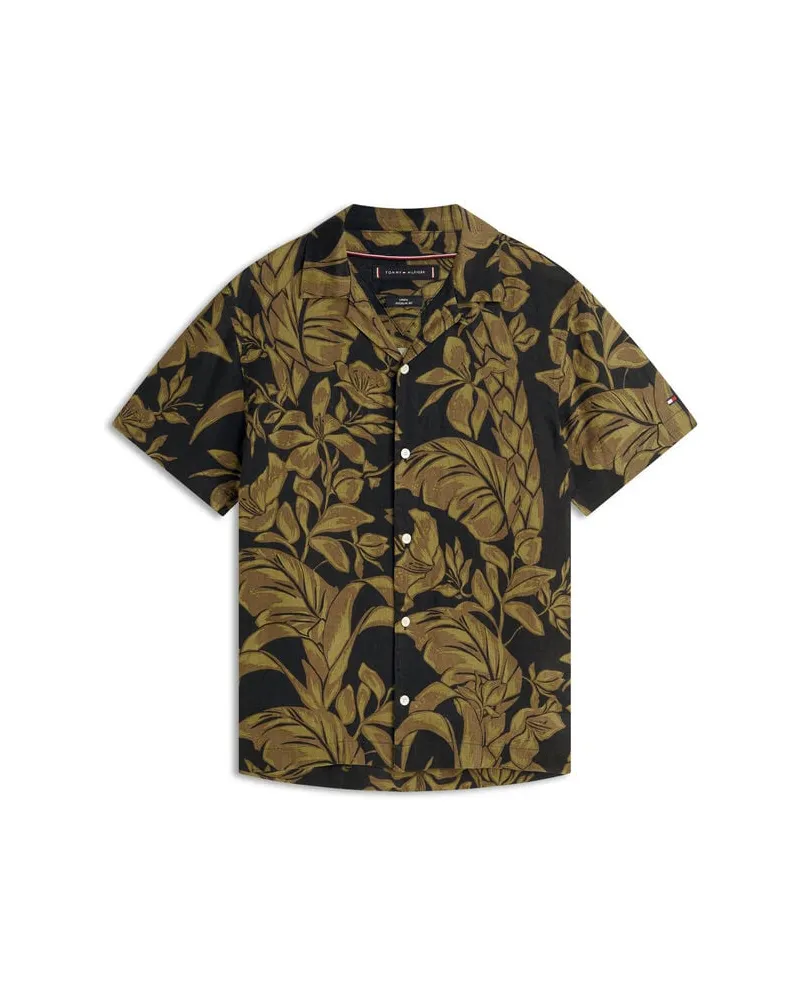 Tommy Hilfiger Herren Hemd aus Leinen Marine