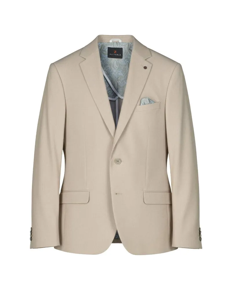 Zuitable Herren Sakko NICK Regular Fit Beige