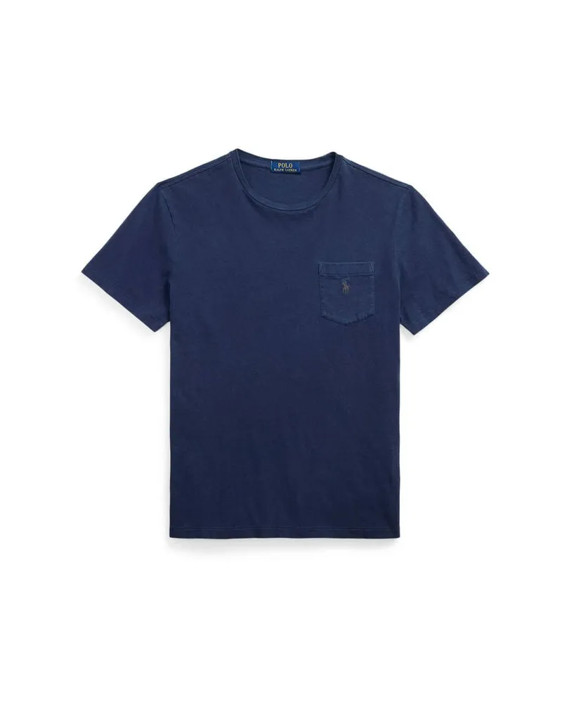 Ralph Lauren Herren T-Shirt aus Leinenmix Marine