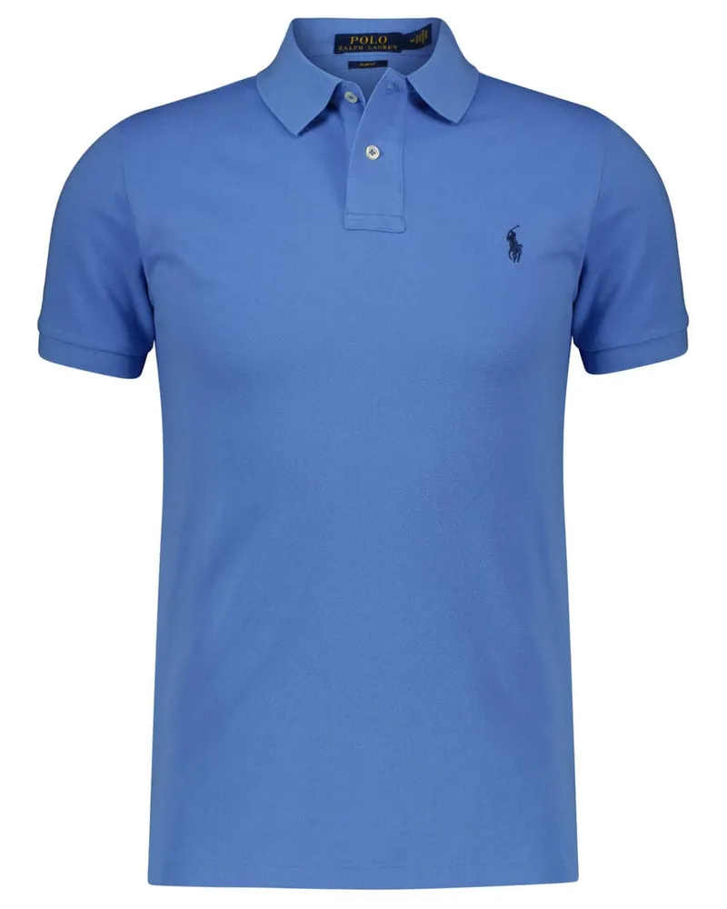 Ralph Lauren Herren Poloshirt Slim Fit Kurzarm Bleu