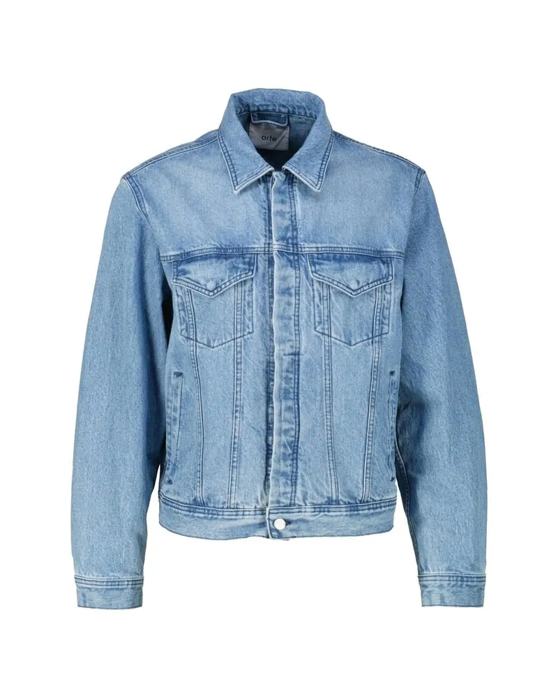 Arte Antwerp Herren Jeansjacke CIRCLE LOGO Stoned