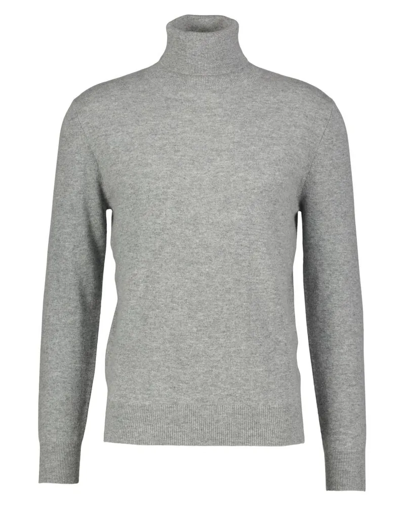 ALLUDE Herren Kaschmirpullover mit Rollkragen Grau