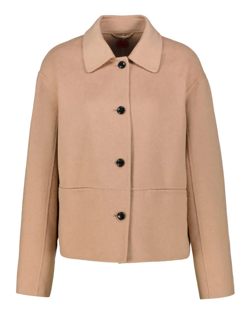 HUGO BOSS Damen Jacke mit Wolle ALUMAS-1_DF Braun