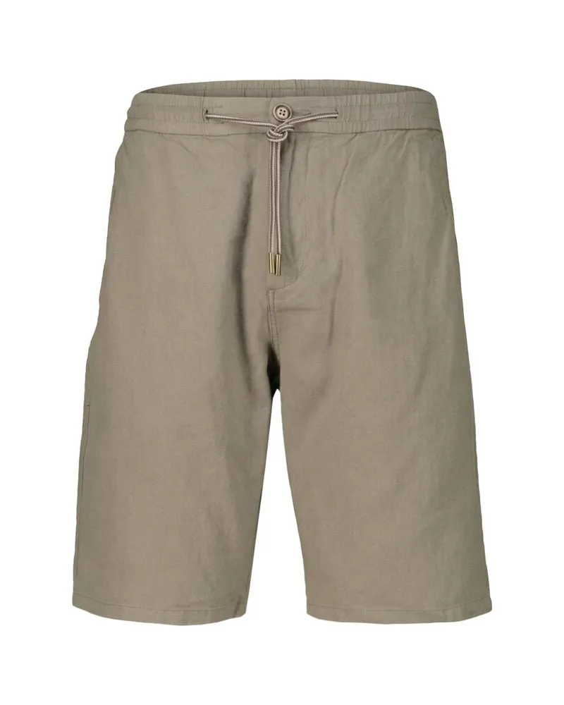 No Excess Herren Shorts aus Leinen-Mix Oliv