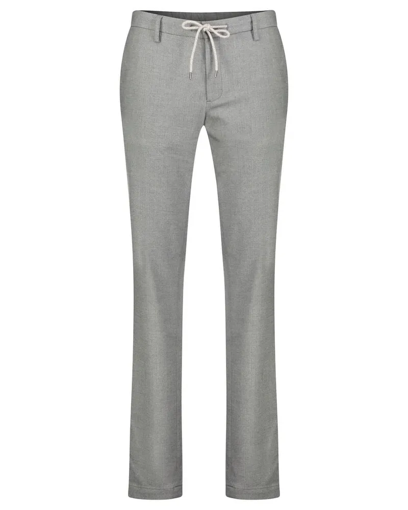 Alberto Herren Chinohose JUMP Slim Fit mit Stretch-Anteil Grau