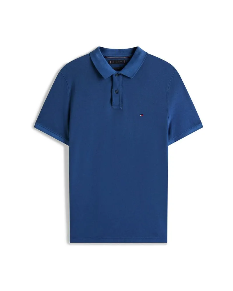 Tommy Hilfiger Herren Poloshirt GARMENT DYE Regular Fit Navy