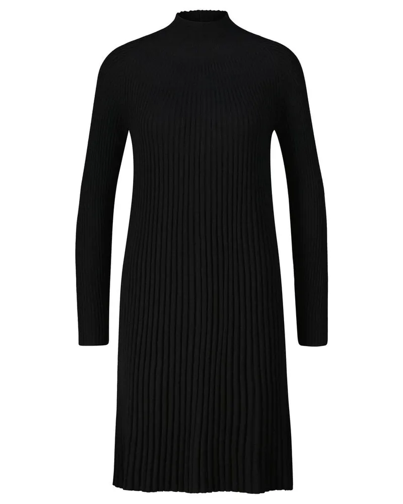 hemisphere Damen Strickkleid aus Merinowolle Schwarz