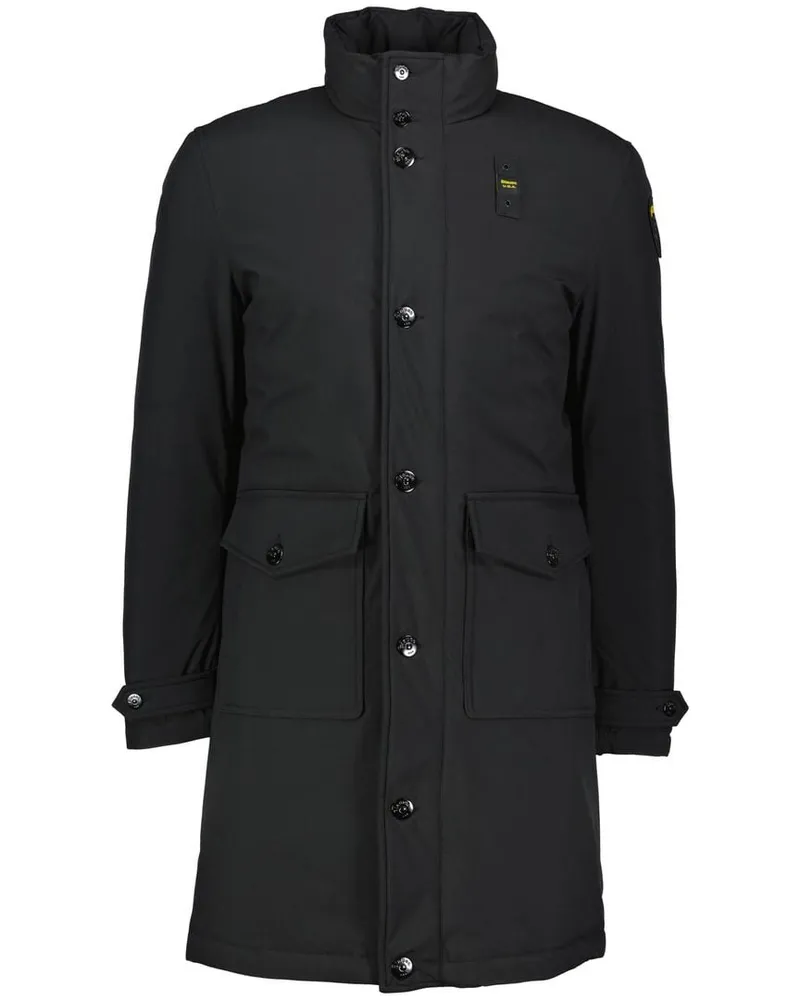 Blauer Herren Mantel mit Wattierung BECK Schwarz