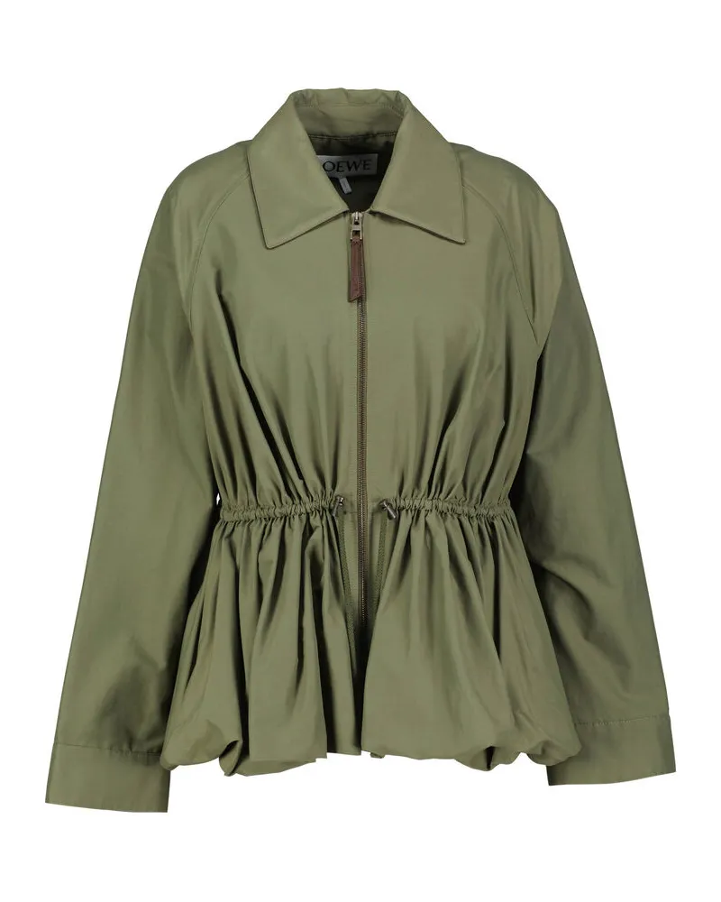 Loewe Damen Jacke aus Baumwollmischung Khaki