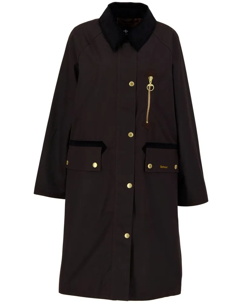 Barbour Damen Übergangsmantel aus Baumwolle EVETTE WAX Rost