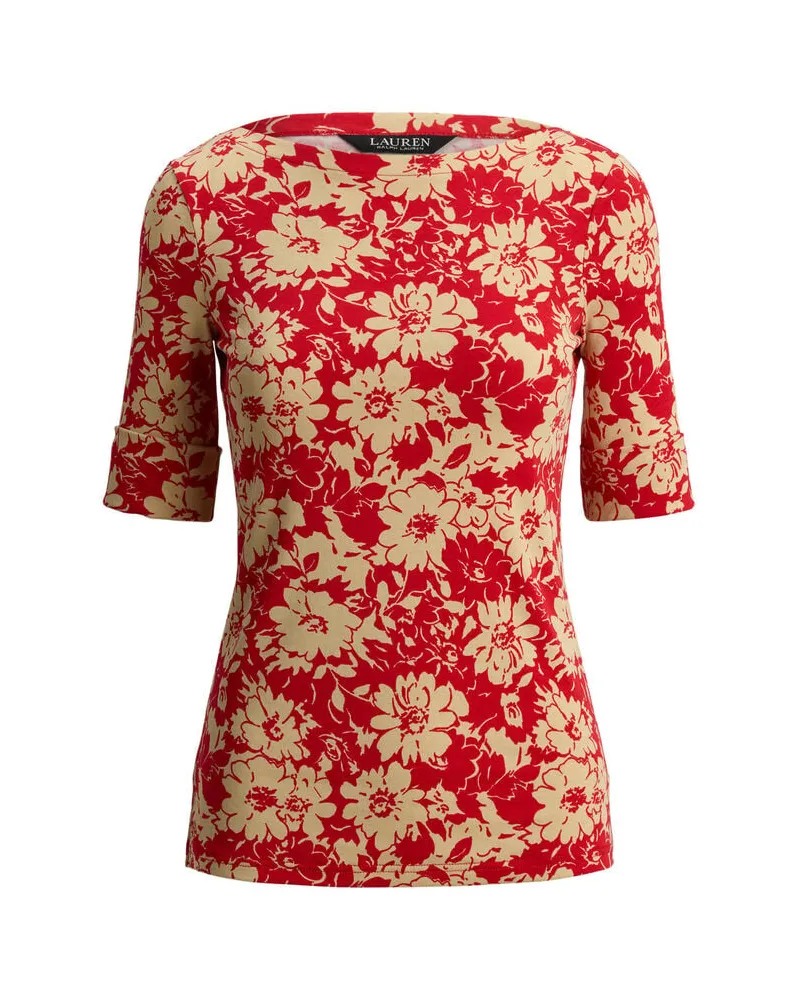 Ralph Lauren Damen Shirt mit Blumenprint Rot