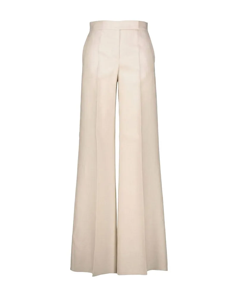 Max Mara Damen Hosen aus Leinen Sand