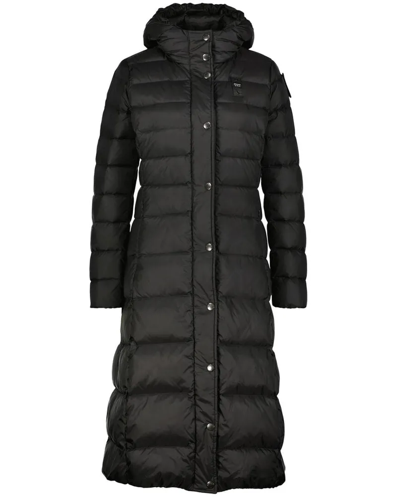 Blauer Damen Daunenjacke ANITA Taillierter Fit mit Daunenfüllung Schwarz