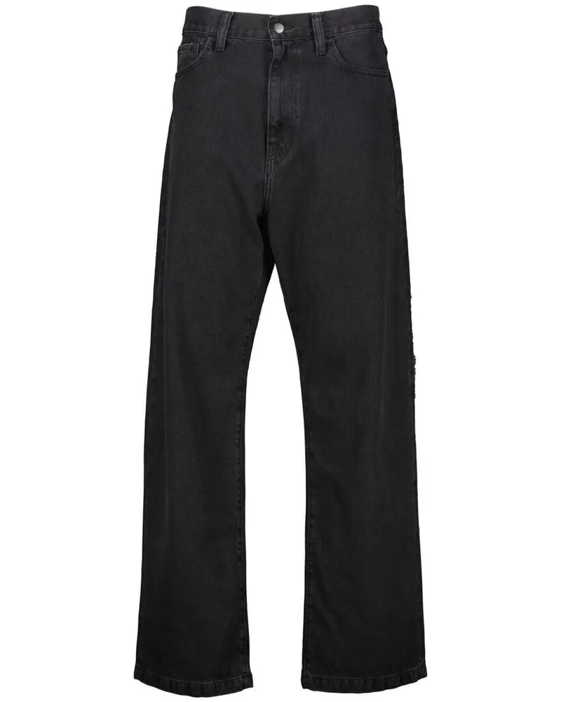 Carhartt WIP Herren Jeans LANDON PANT Loose Tapered Fit Schwarz
