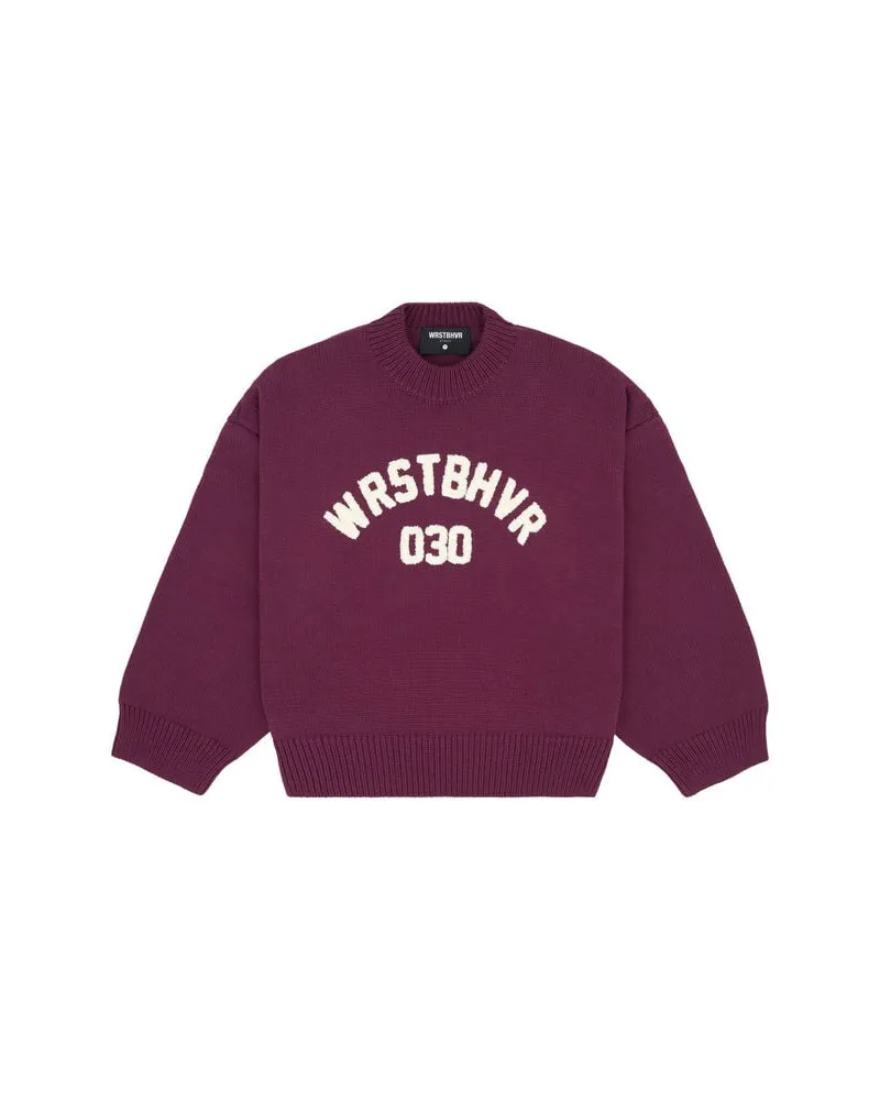 WRSTBHVR Pullover aus Baumwolle LUNA V2 SWEATER Bordeaux