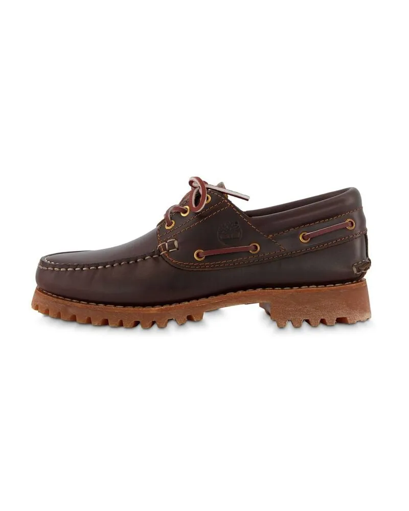 Timberland Herren Schnürschuhe AUTHENTICS 3 EYE CLASSIC LUG Braun