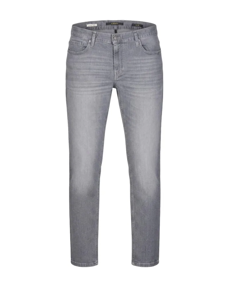 Alberto Herren Jeans Slim Fit Grau