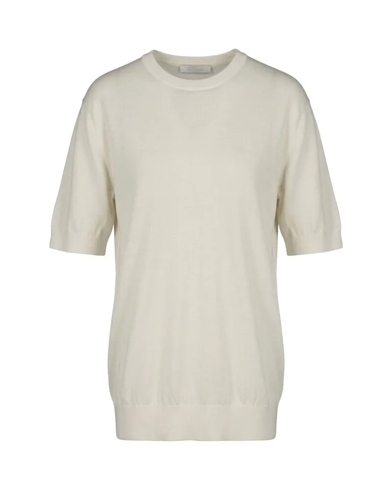Stefan Brandt Herren Longsleeve aus Merinowolle Weiss