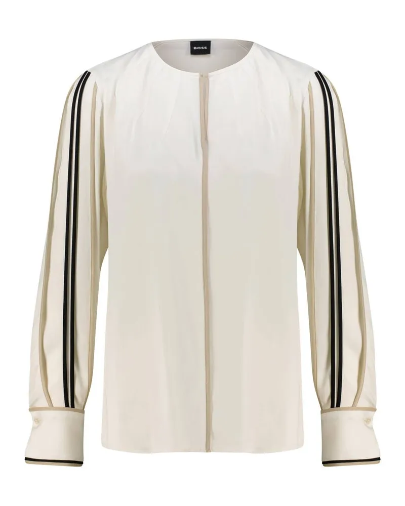 HUGO BOSS Damen Bluse BANARIAH Weiss