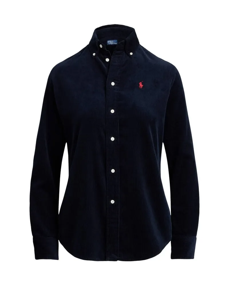Ralph Lauren Damen Bluse aus Cord Navy