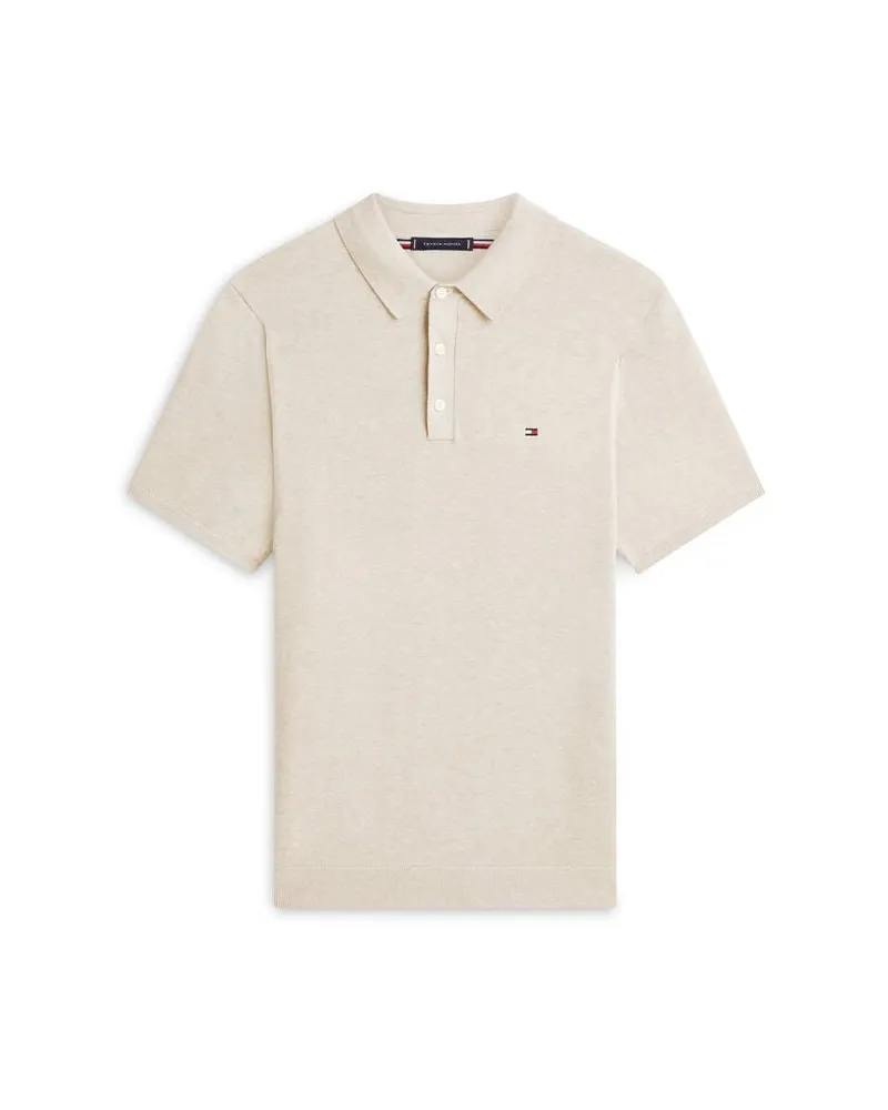 Tommy Hilfiger Herren Strick-Poloshirt ESSENTIAL COTTON KNITTED POLO Sand