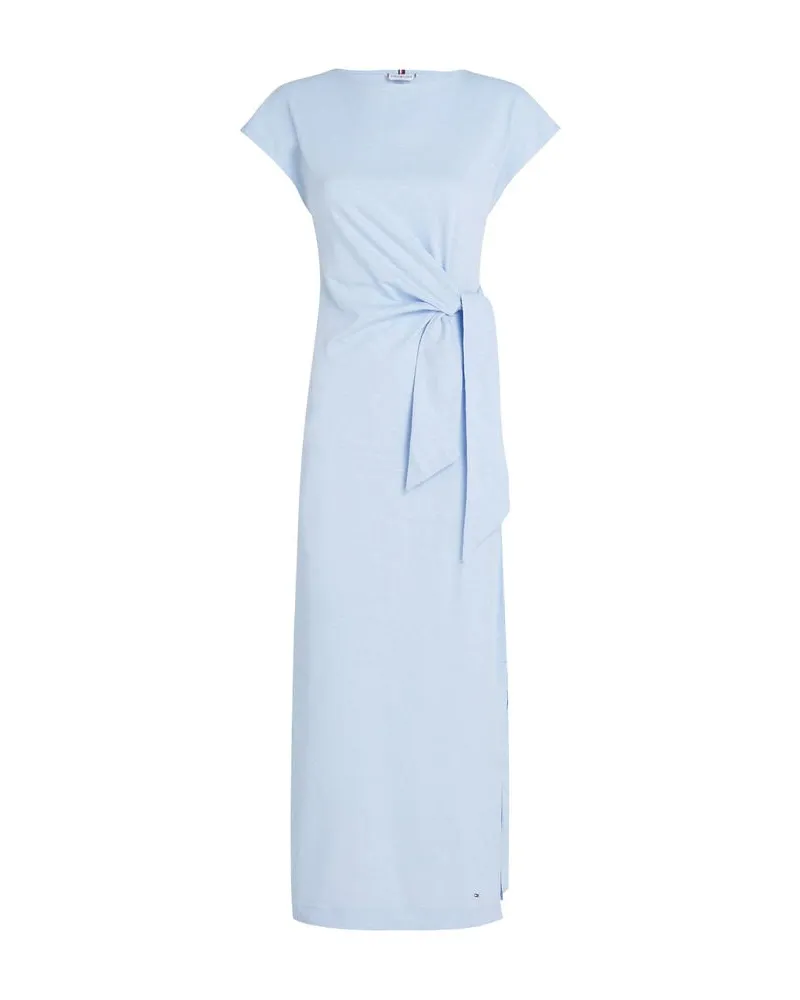 Tommy Hilfiger Damen Maxikleid mit Knotendetail Stoned