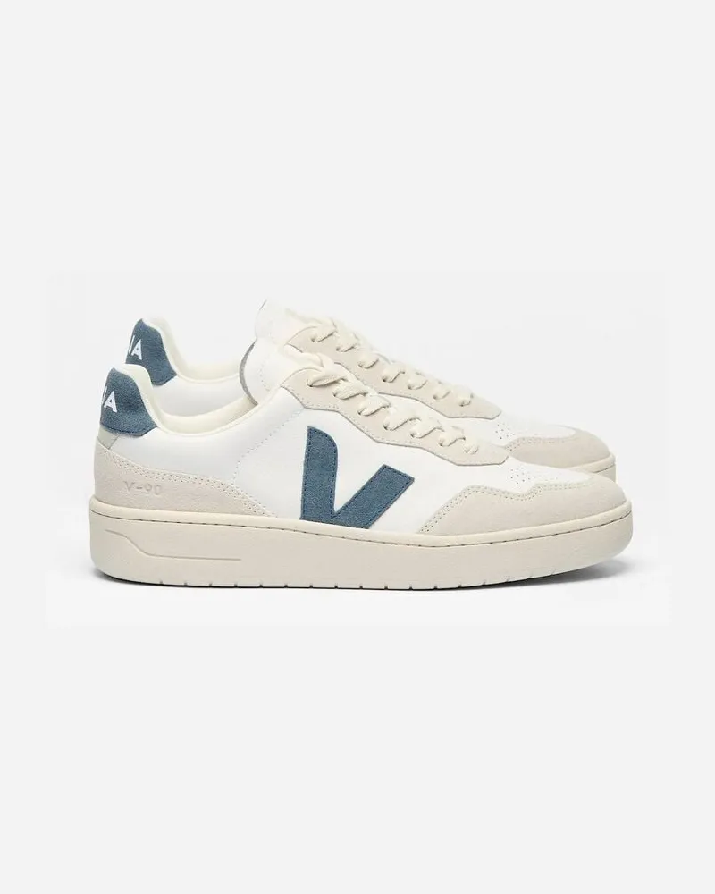 VEJA Herren Sneaker V-90 aus Leder Grün