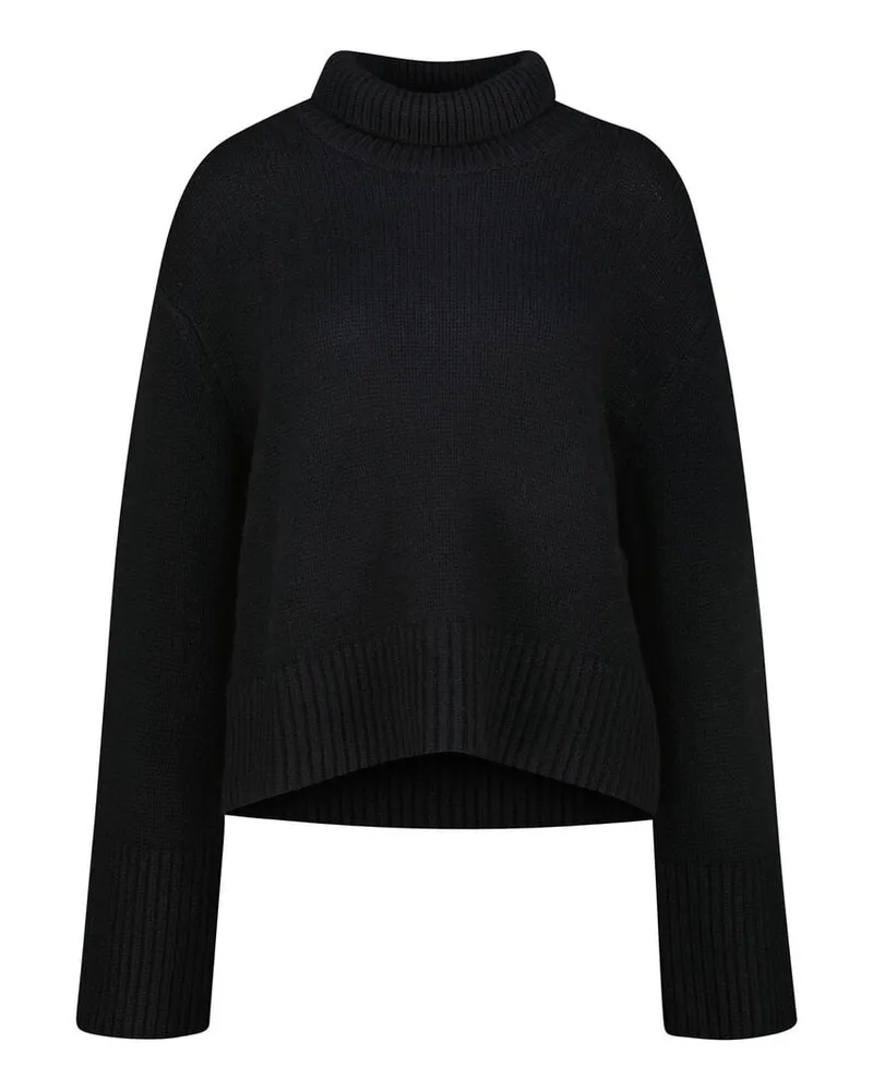 Lisa Yang Damen Kaschmirpullover FLEUR Schwarz