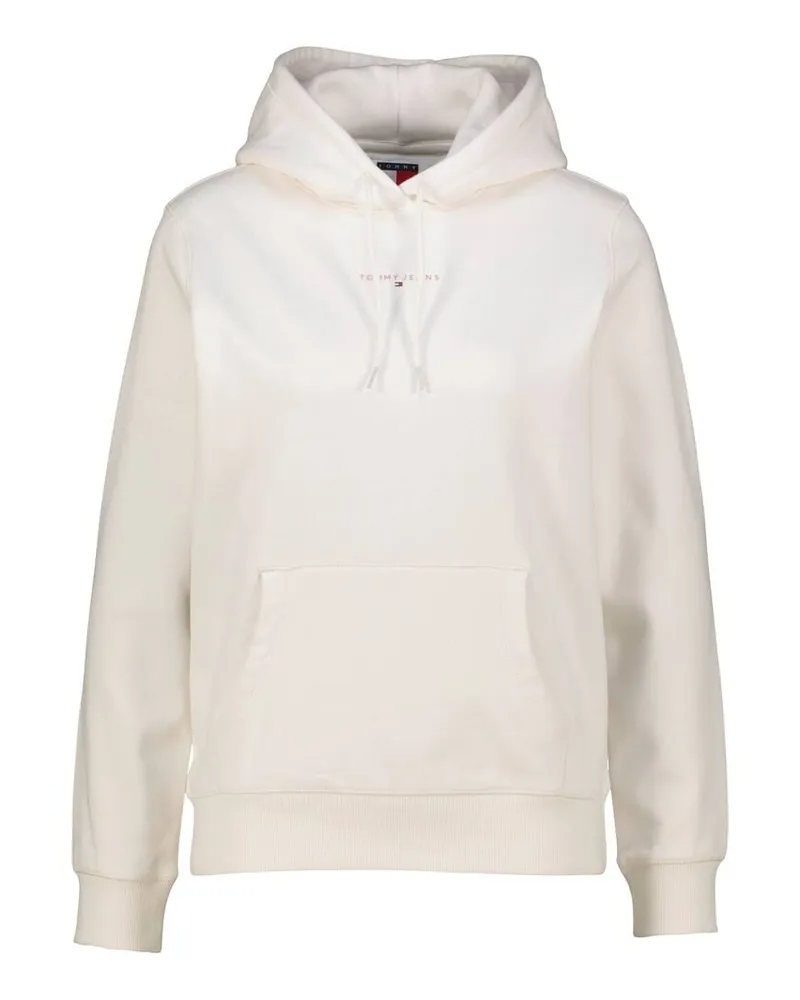 Tommy Hilfiger Damen Hoodie LINEAR Regular Fit Weiss