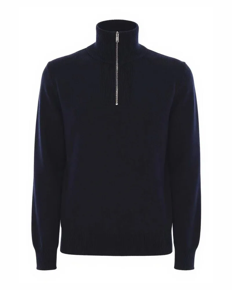 Dondup Herren Pullover TURTLENECK Regular Fit aus feiner Strickqualität Marine